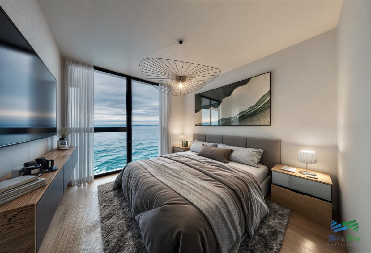 Venta de apartamento 1 dormitorio 2 baños en Playa Brava Península Punta del este