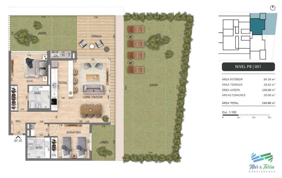 Venta de apartamento en pozo 2 dormitorios primera linea playa Mansa