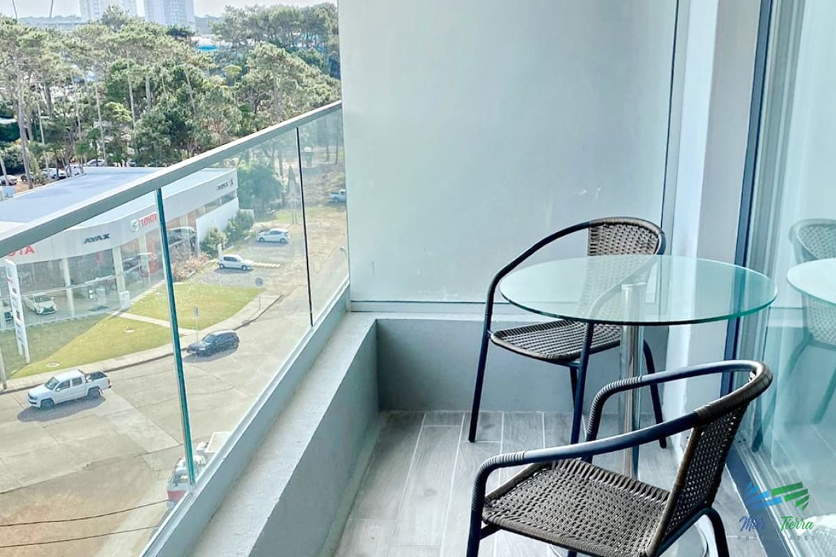 Alquilo por invierno amplio monoambiente con balcón al frente y buenos servicios, parada 5, Punta del Este