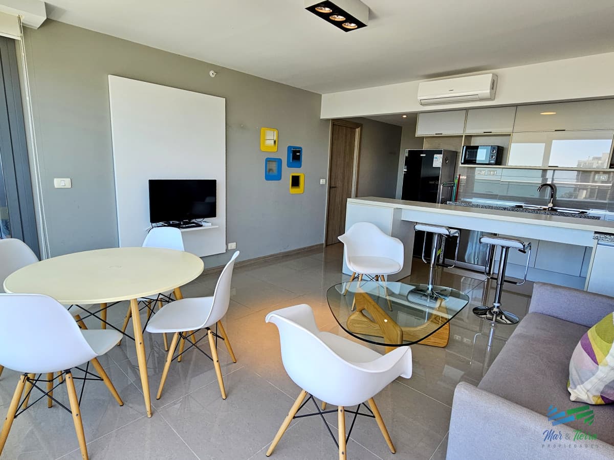 Venta de apartamento 1 dormitorio a estrenar full amenities playa Brava Punta del este