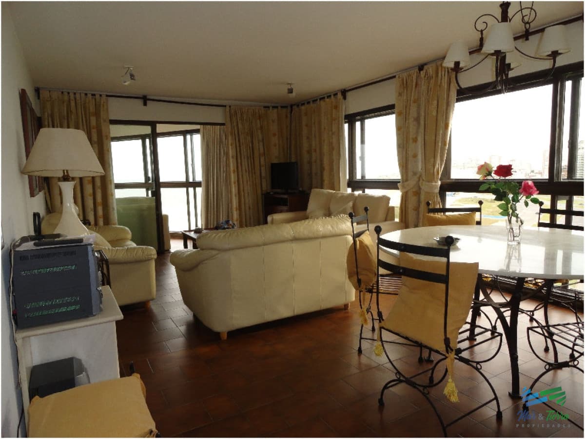 Apartamento en alquiler 3 dormitorios, frente al mar en Punta del Este.