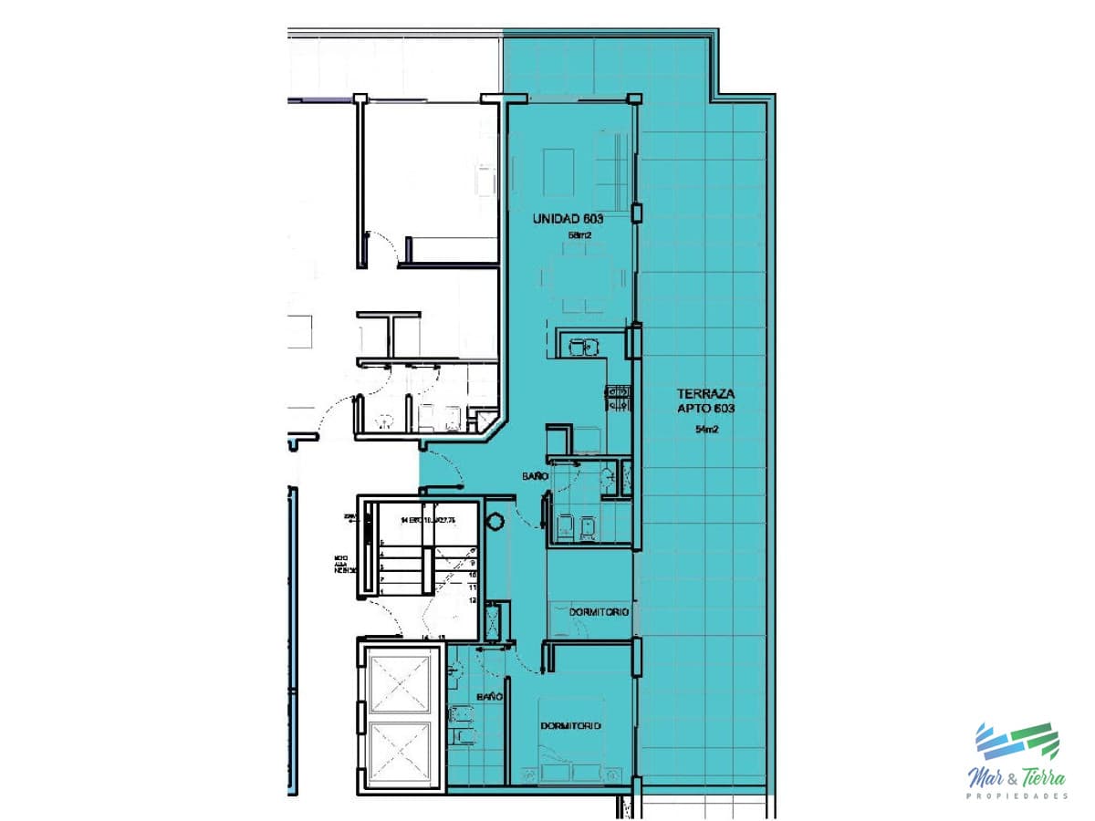 Apartamento en Roosevelt, 2 dormitorios *