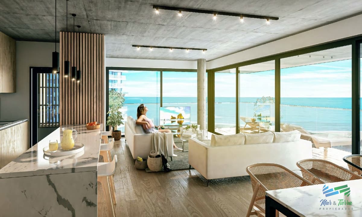 Venta de apartamento 3 dormitorios 3 baños en pozo primera linea playa Mansa