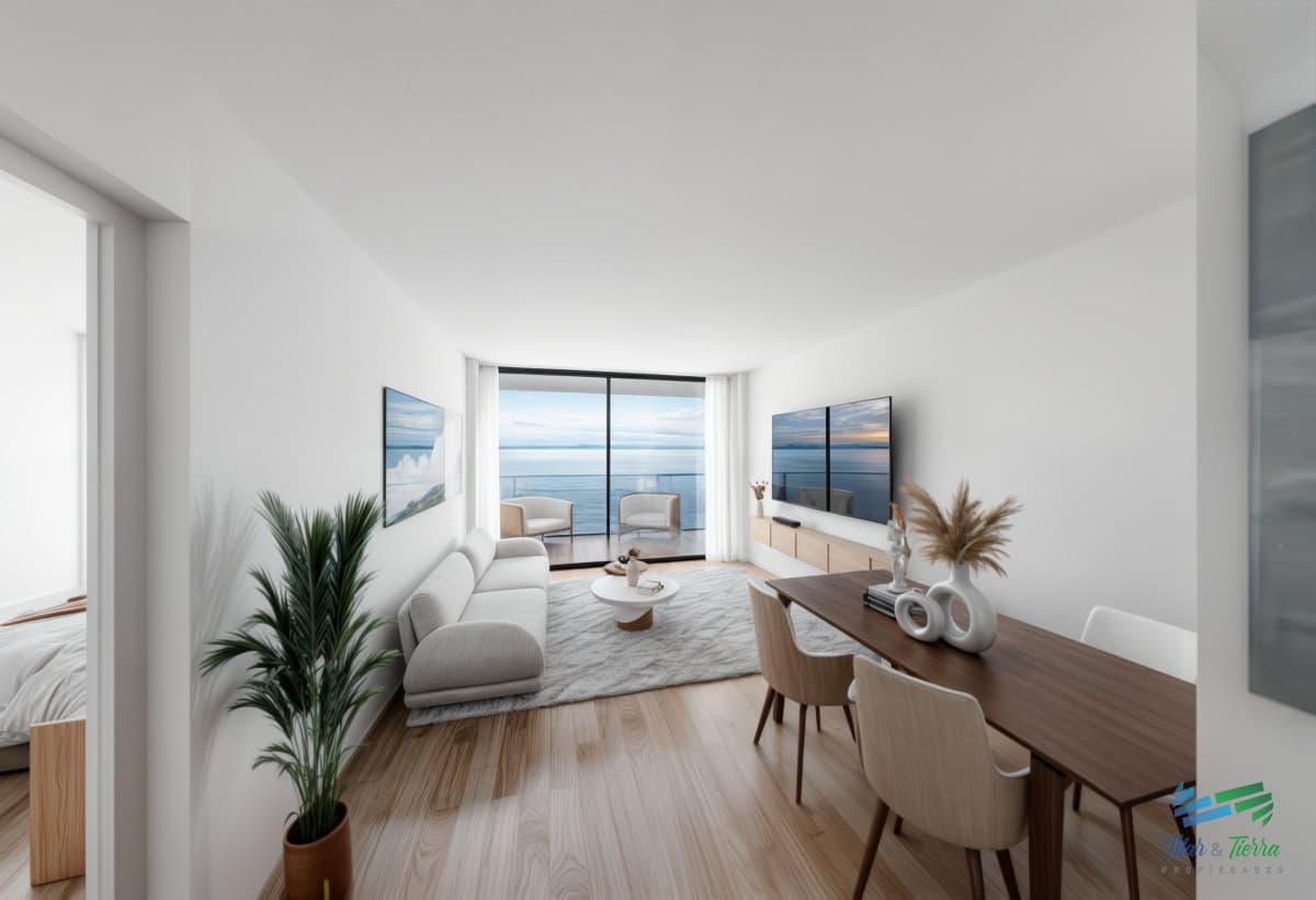 Venta de apartamento 1 dormitorio 2 baños en Playa Brava Península Punta del este