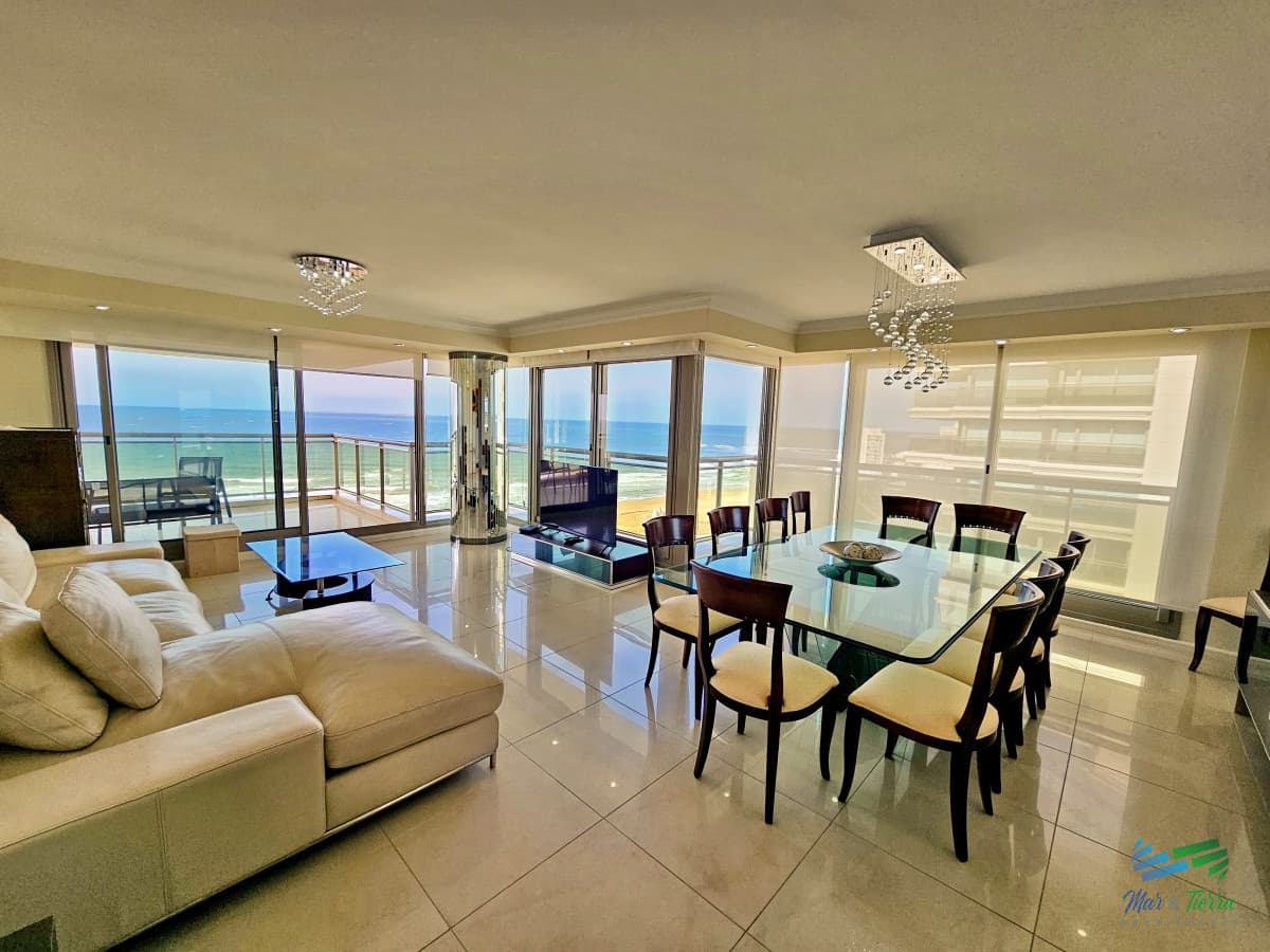 Apartamento en alquiler temporada 2026, frente a la playa, full amenities.