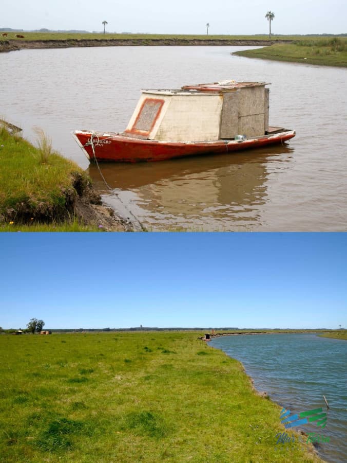 Un lugar único y diferente, arroyo navegable a 5 minutos del Mar