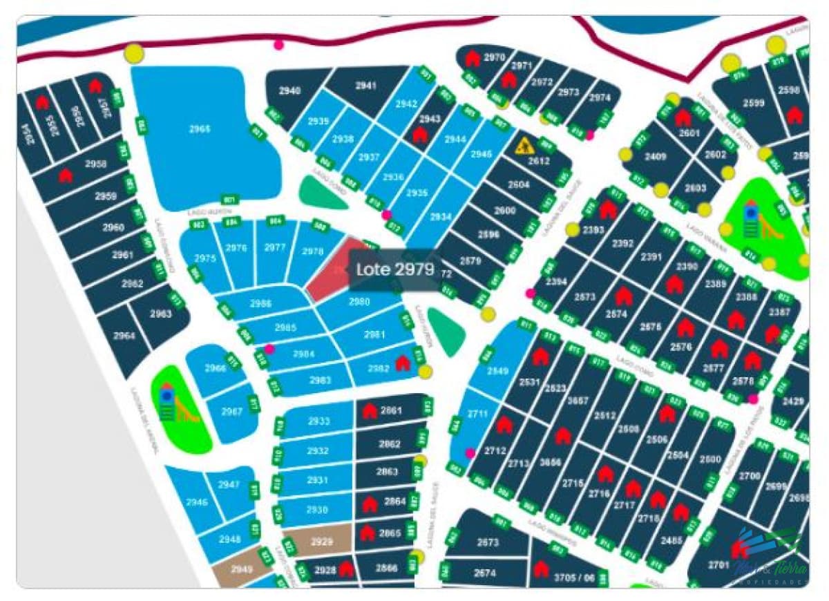 1542 M2 de terreno excelente entorno y de fácil acceso en club del lago