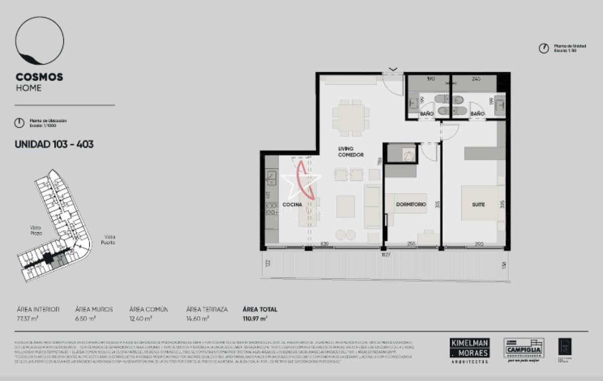 Cosmos Apartamento, 2 dormitorios, Montevideo, Pocitos, Venta - Bintang Propiedades
