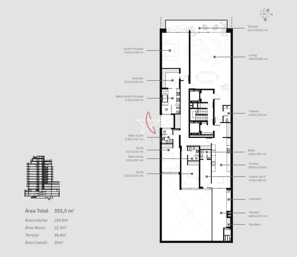 234 Bulevar, Apartamento, Venta, 3 Dormitorios, 4 Baños, Punta Carretas, Montevideo  - Bintang Propiedades