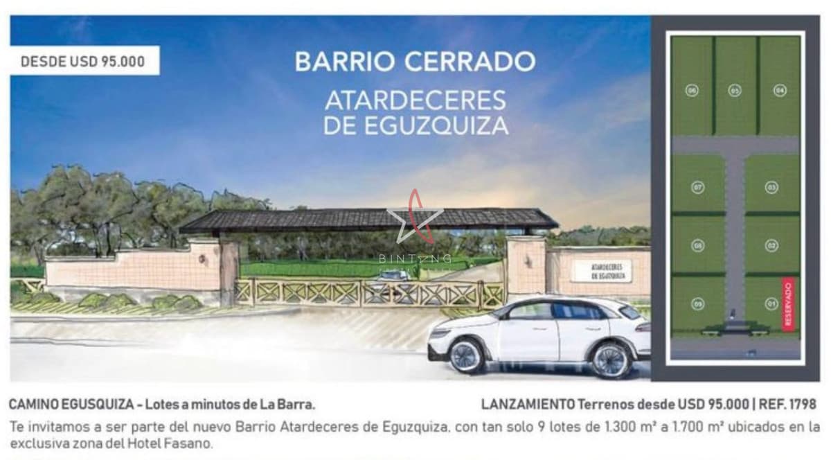 BARRIO PRIVADO, ATARDECERES, TERRENO, CHACRA, VENTA, LA BARRA, PUNTA DEL ESTE - Bintang Propiedades