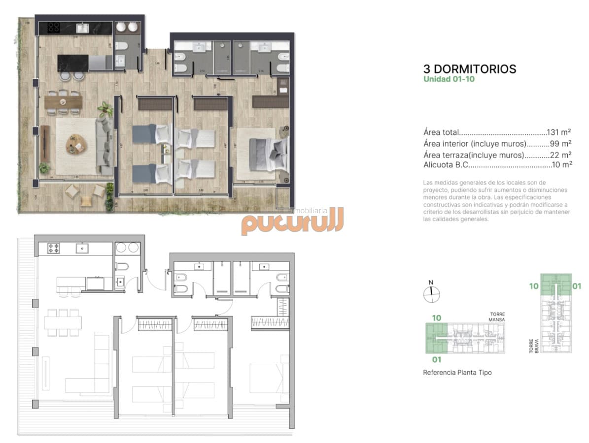 Apartamento en venta en Torres del Este Punta del Este