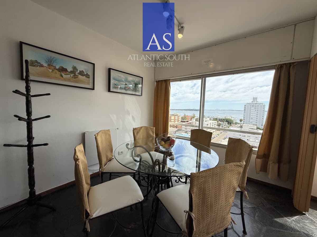 Apartamento 2 dormitorios vista al mar hacia Mansa en Península garage