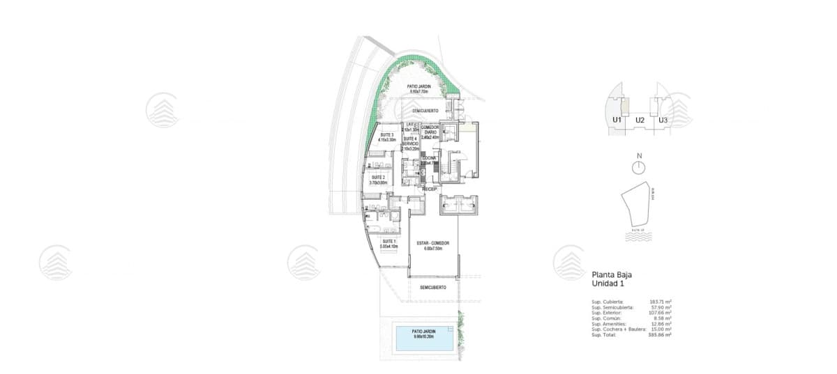 Venta departamento de 3 dormitorios - Manantiales