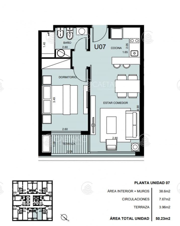 Venta apartamento 1 dormitorio Punta del Este