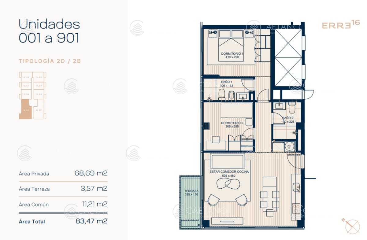 Venta apartamento 2 dormitorios. Roosevelt, Punta del Este