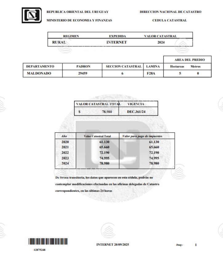 Venta Chacra en Maldonado