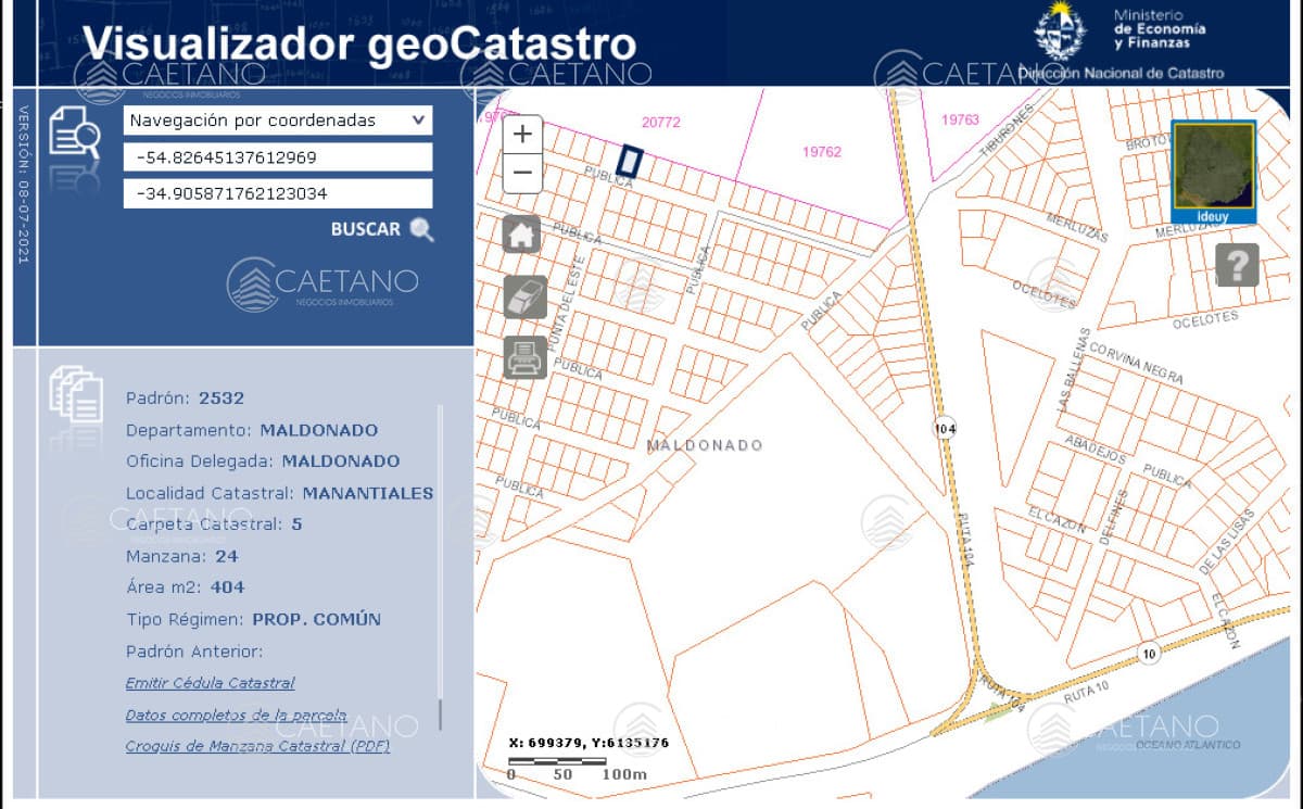 Venta Terreno 400m2 - Manantiales , Punta del Este