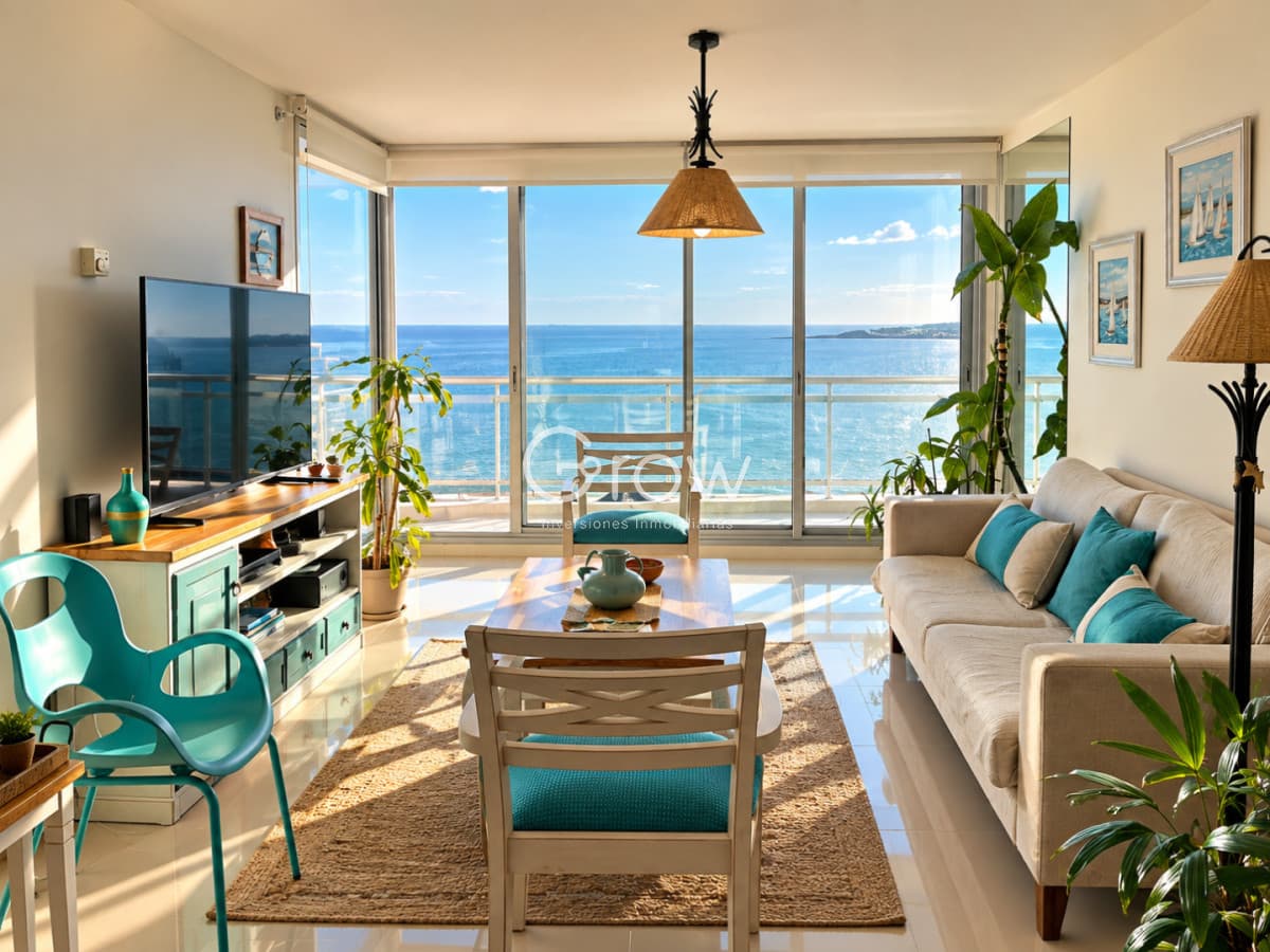 Apartamento en alquiler temporario Playa Mansa 2 dormitorios SUNRISE TOWER  -