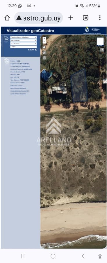 Terreno ID.6401 - Venta lote en Ocean Park