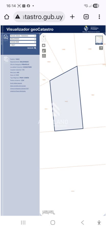 Terreno ID.6401 - Venta lote en Ocean Park