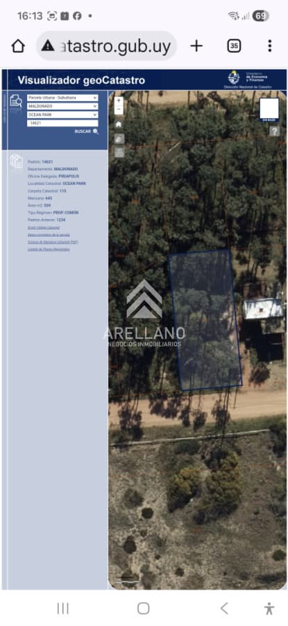 Terreno ID.6529 - Venta terreno en Ocean Park primera línea