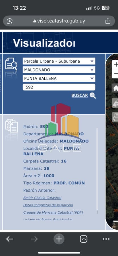 Gale Propiedades & Escribanía Terreno ID.5072 - Terreno en Punta Ballena, Chihuahua