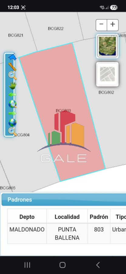 Gale Propiedades & Escribanía Terreno ID.5071 - Terreno en Punta Ballena, Chihuahua