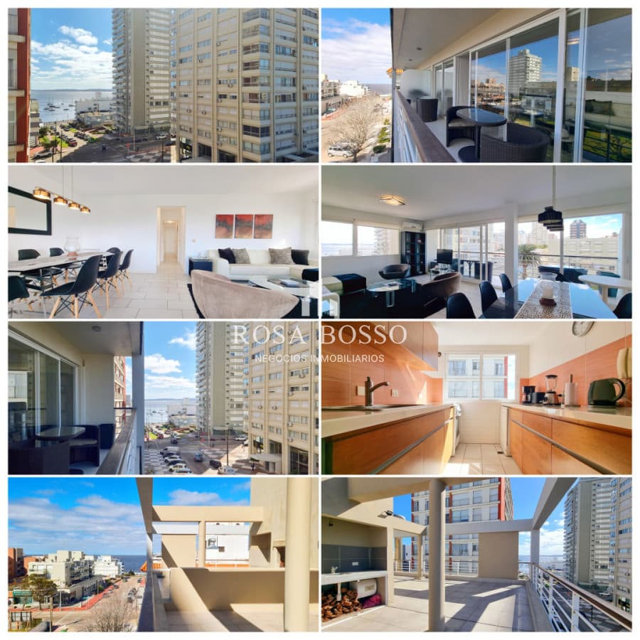 Apartamento Venta 3 dormitorios, 3 baños, parrillero, losa radiante y Vista al mar!