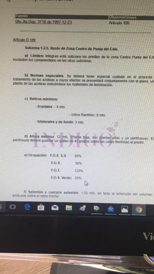 Oportunidad de compra , lote en plena Península a mts de playa El Emir. - Indigo Propiedades