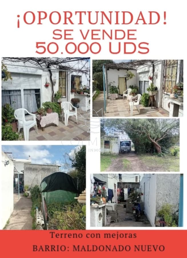 Terreno cuenta con 3 apartamentos en Barrio Maldonado Nuevo - ideal para renta.