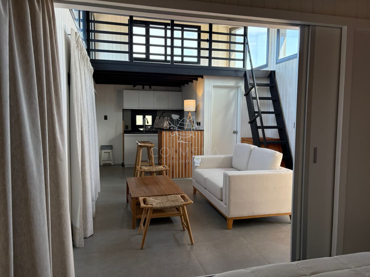 Casa a estrenar de 1 dor y medio (entrepiso), a 150 m2 del mar