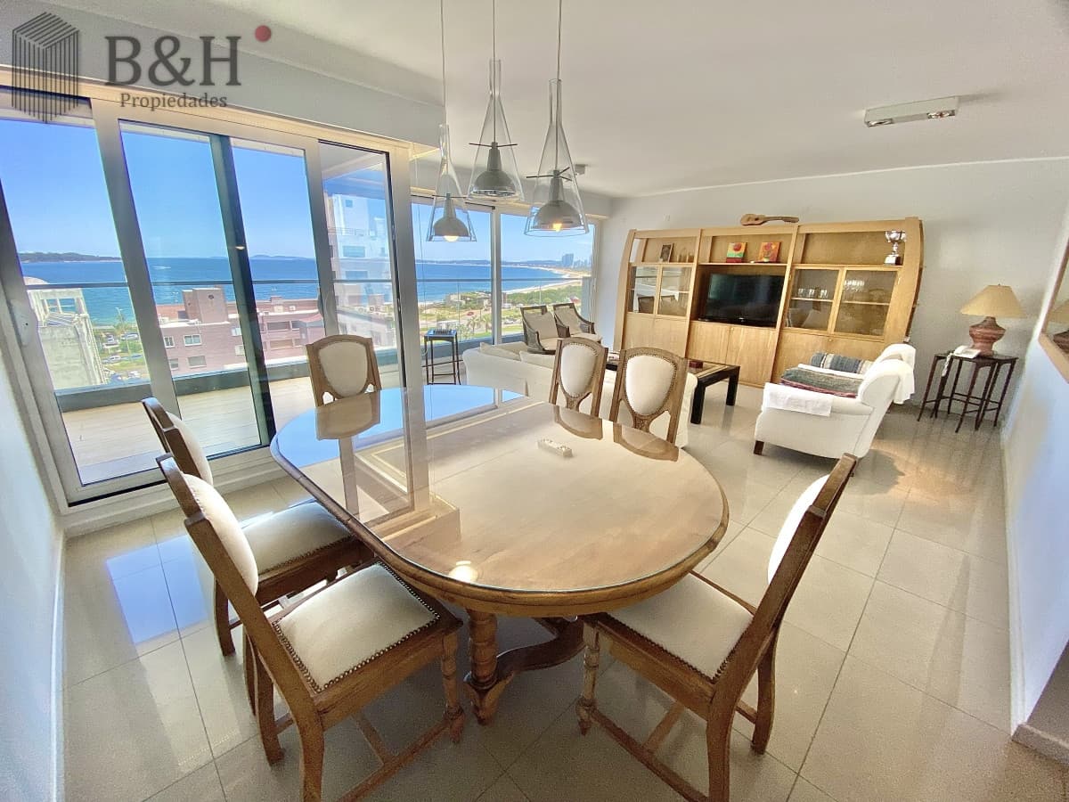 Apartamento Alquiler 2 dormitorios y dependencia de servicio Mansa Punta del Este