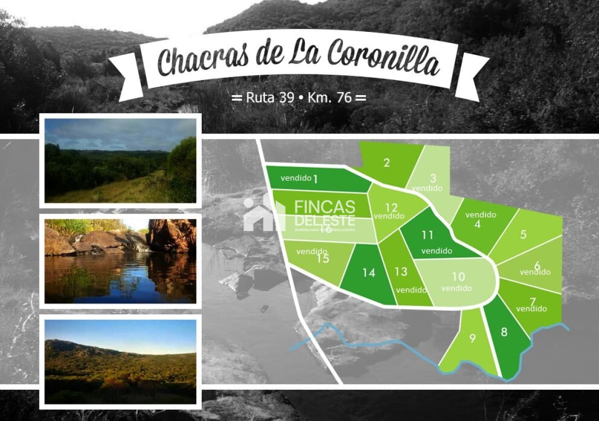 Chacras en ruta 39 próximas a Aigua.
