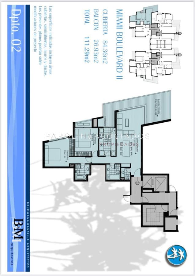 Apartamento en venta de 2 dormitorios en Miami Boulevard, Punta del Este.