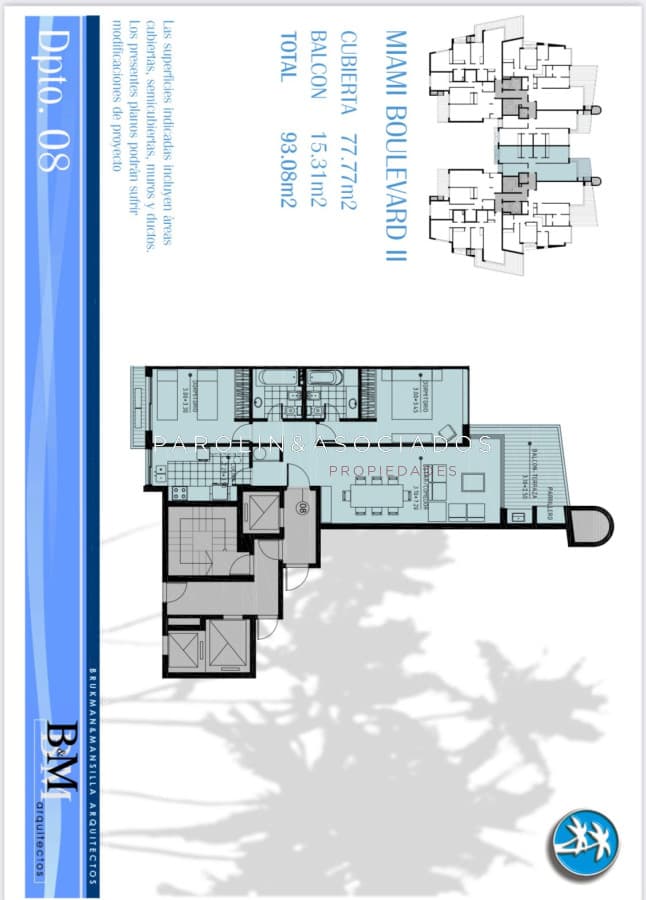 Apartamento en venta de 2 dormitorios en Miami Boulevard, Punta del Este.