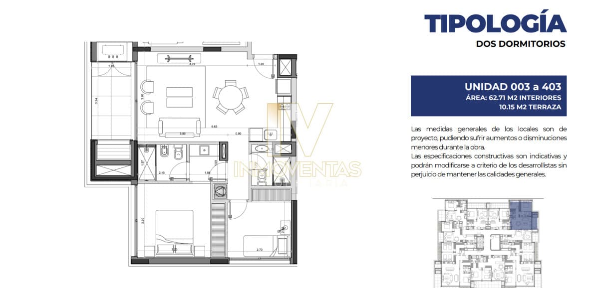 MANSA MOOD 32 APARTAMENTOS A LA VENTA POCAS UNIDADES