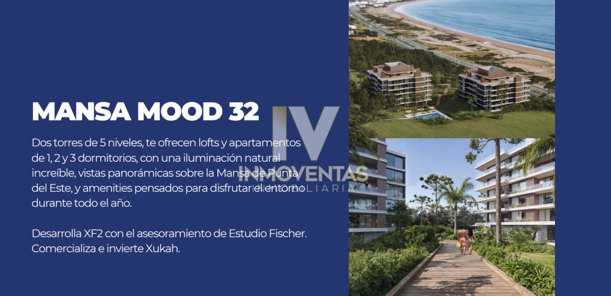 MANSA MOOD 32 APARTAMENTOS A LA VENTA POCAS UNIDADES