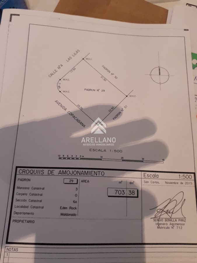 Terreno ID.3972 - Terreno en Eden Rock 70m2