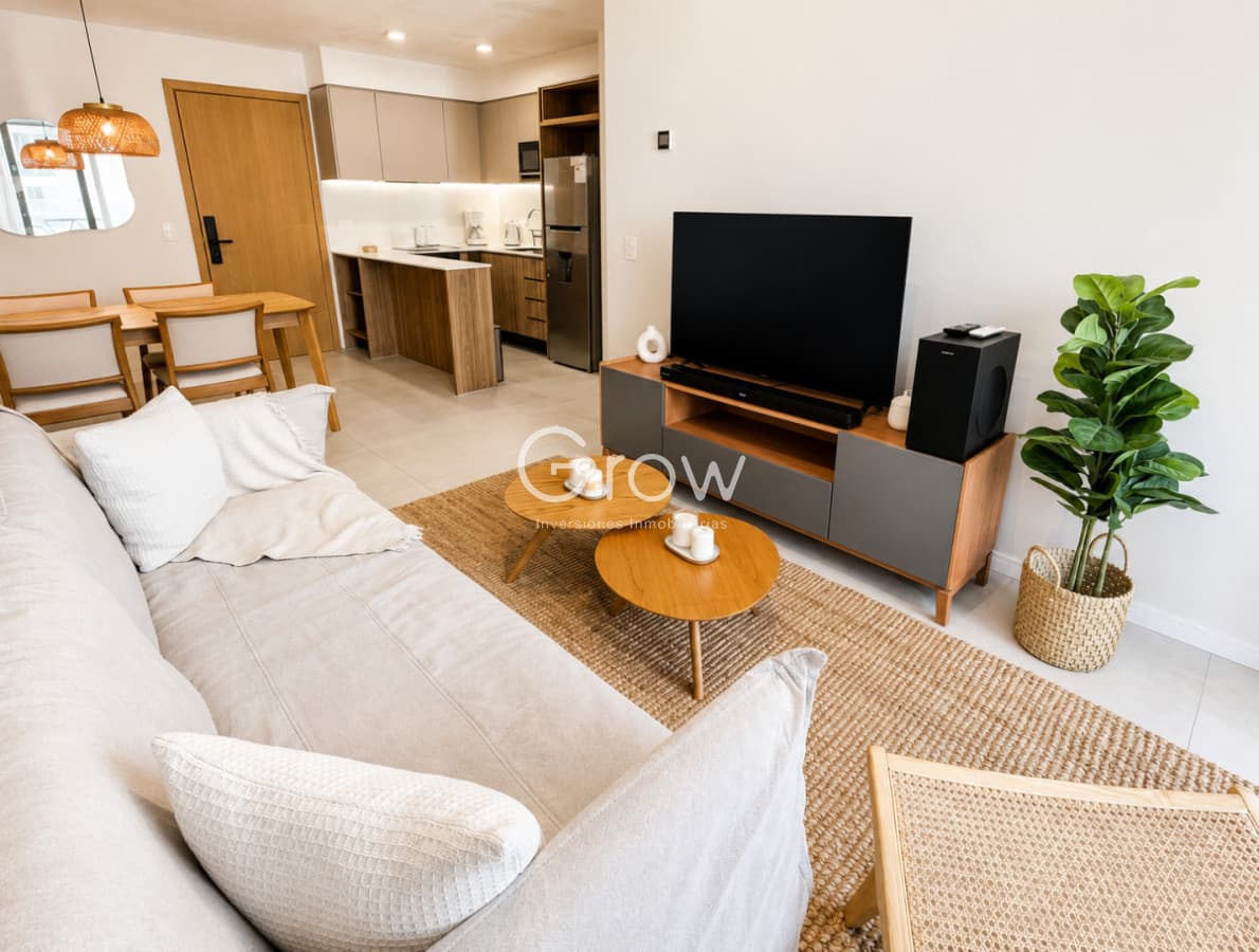 Apartamento de 1 dormitorio a estrenar a pasos de playa brava