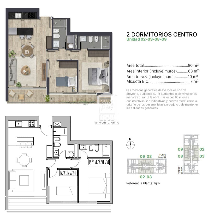 Torres del Este, planta 03. Reventa