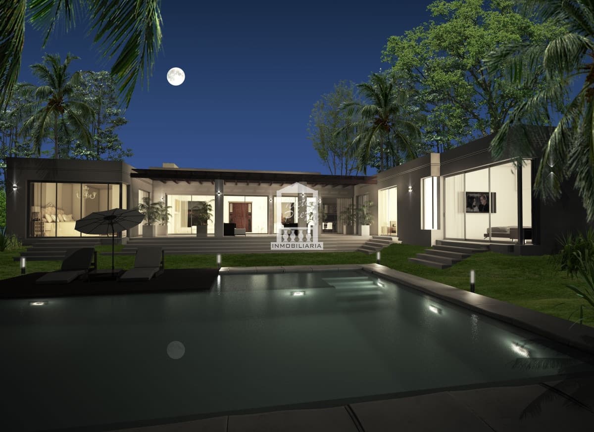 Moderna casa de 350 m2 construidos, 3 dorm, pronta para entrar. Losa radiante. Vidrios DVH. Garaje doble.