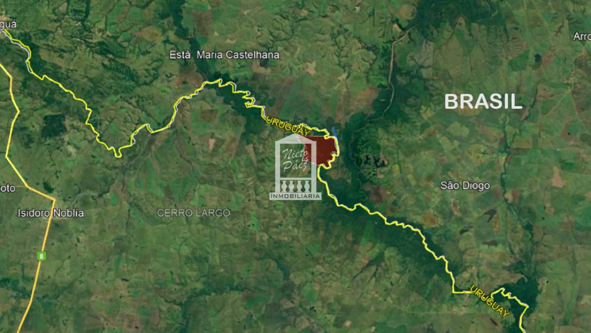 Cerro Largo, 246 has con monte nativo, en la frontera con Brasil