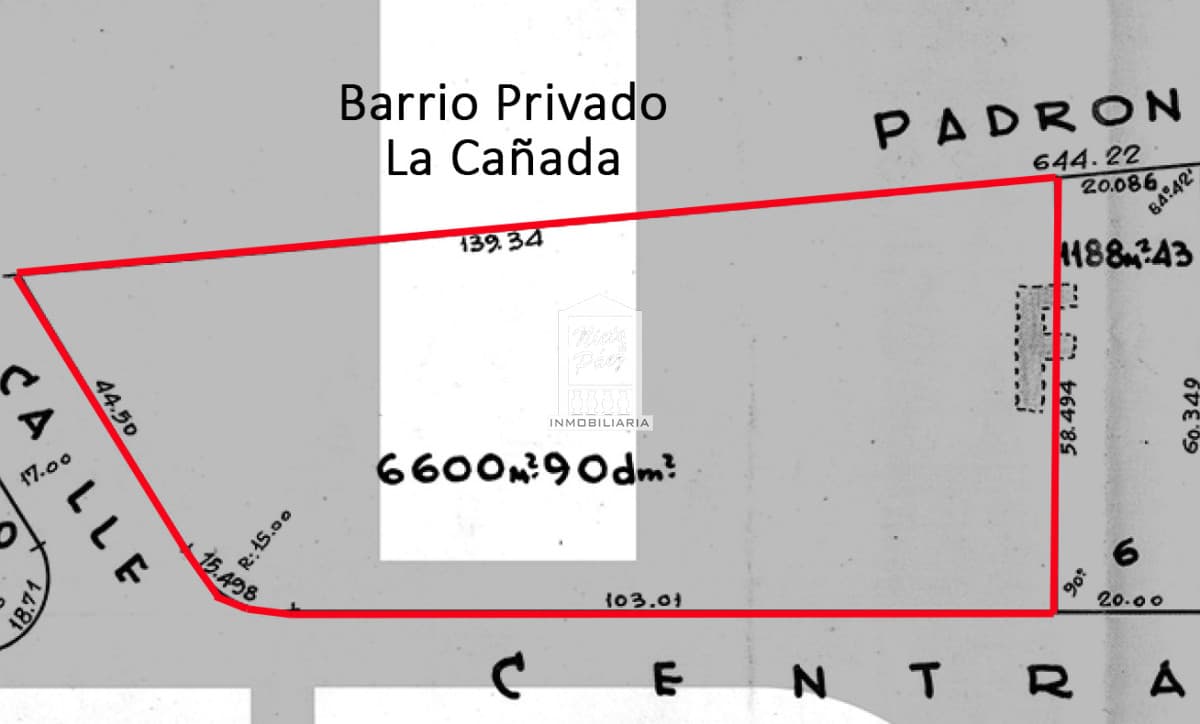 6.601 m2 linderos a La Cañada. FOT 150%