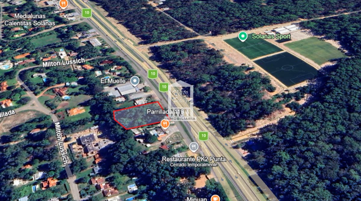 3.721 m2, en Solanas, sobre la ruta interbalnearia