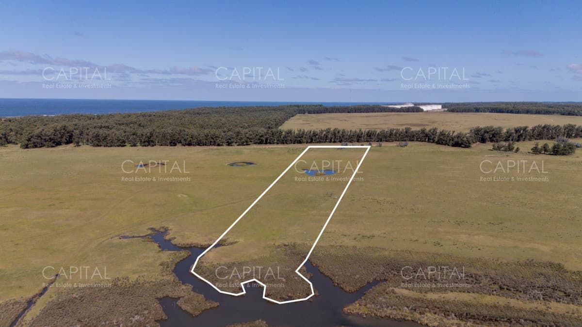 Chacra de 5 has. en venta en Jose Ignacio, con costa de laguna
