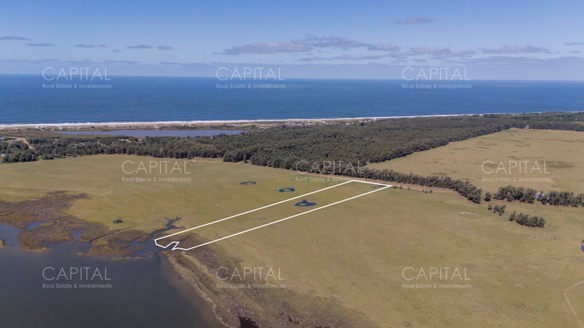 Chacra de 5 has. en venta en Jose Ignacio, con costa de laguna