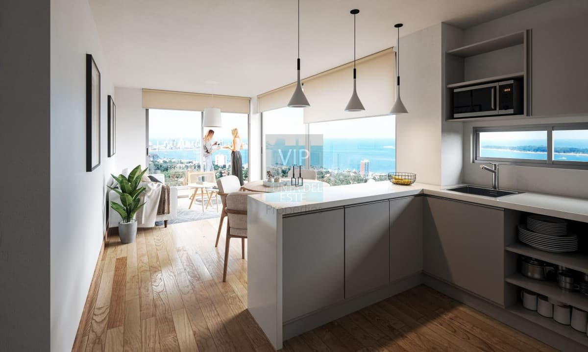 Venta apartamentos de 1 dormitorio con terraza y cochera Punta del Este