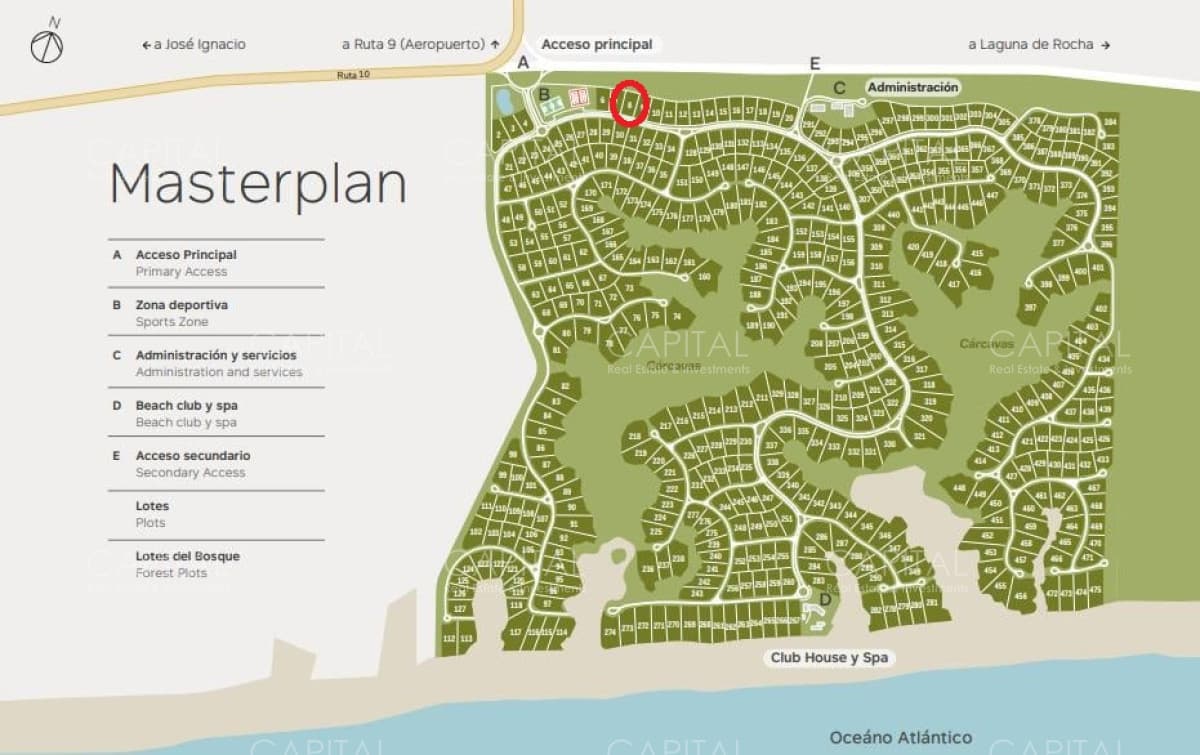 Gran terreno en venta complejo frente al mar - Las Garzas
