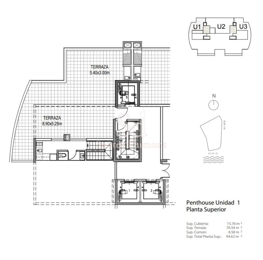 Apartamento en Manantiales, Ruta 104
