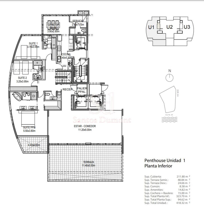 Apartamento en Manantiales, Ruta 104
